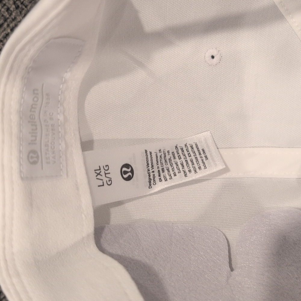 NWT Lululemon Classic Ball Cap Wordmark White/Black - Picture 8 of 8